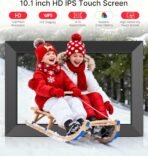 BIGASUO Digital Picture Frame, 10.1" Frameo Digital Frame WiFi with 32GB Memory, 1280x800 IPS Touch Screen, Send Photos/Videos from Your Phone Anywhere, Photo Gifts for Parents and Grandparents - Image 5