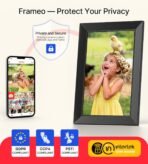 BIGASUO Digital Picture Frame, 10.1" Frameo Digital Frame WiFi with 32GB Memory, 1280x800 IPS Touch Screen, Send Photos/Videos from Your Phone Anywhere, Photo Gifts for Parents and Grandparents - Image 7