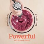 Powerful Immersion Blender, Electric Hand Blender 500 Watt with Turbo Mode, Detachable Base. Handheld Kitchen Gadget Blender Stick for Soup, Smoothie, Puree, Baby Food, 304 Stainless Steel Blades - Image 4