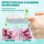 Ear Cleaner Finger Wipes 60 Counts, Dog Ear Cleaner, Grooming Kit Care for Dogs and Cats, Soft & Easy Otic Cleaning Pads, Remove Wax, Dirt & Stop Smelly, Itchy, Non-Irritating, Coconut Scent - Image 5