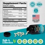 NAC Supplement | Selenium | B6 | B12 - Antioxidant, Immune Support - N Acetyl Cysteine 600 mg per Capsule, 1200 mg per Serving - Made in USA - Non-GMO, Gluten-Free, Vegan - 120 caps, 2 Month Supply - Image 9