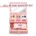 Color Nymph Small Makeup Palette Set for Face | Cosmetics Gift Set for Women & Girls | 12 Colors Eyeshadow, Blush, Highlighter, Contour Powder, Lip Gloss & Brush Kit | Travel-Friendly (Pink) - Image 3