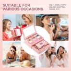 Color Nymph Small Makeup Palette Set for Face | Cosmetics Gift Set for Women & Girls | 12 Colors Eyeshadow, Blush, Highlighter, Contour Powder, Lip Gloss & Brush Kit | Travel-Friendly (Pink) - Image 7