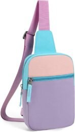 Easter Basket Stuffers for Teens Girls: Fanny Pack Birthday Gift for 8 9 10 11 12 Year Old Teen Girl Trendy Stuff, Preppy Colorblock Crossbody Bag Adjustable Sling Belt Bags Purse for Travel - Image 8