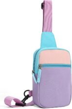 Easter Basket Stuffers for Teens Girls: Fanny Pack Birthday Gift for 8 9 10 11 12 Year Old Teen Girl Trendy Stuff, Preppy Colorblock Crossbody Bag Adjustable Sling Belt Bags Purse for Travel - Image 9