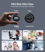 Wigoo Vacuum Magnetic Phone Holder for Car for Magsafe [80LBS Suction & 3000gf Magnetic] 360° Adjustable Car Phone Mount, for iPhone 17 Pro Max 16 15 14 13 12 Air Plus, Black - Image 7