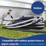 Waterpik Pet Wand Pro Dog Shower Attachment for Fast and Easy Dog Bathing and Cleaning, Indoor and Outdoor Sprayer Includes 8-Foot Flex Hose, Blue/Grey, PPR-252E - Image 4