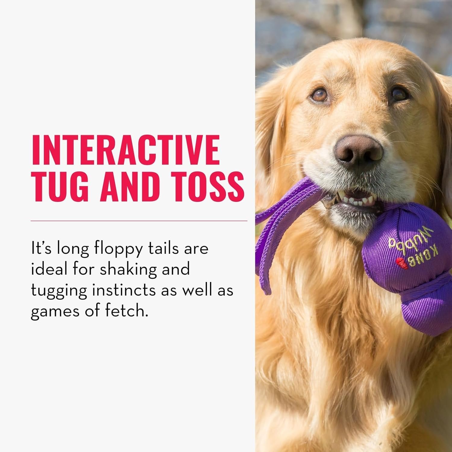 KONG Wubba - Dog Toy for Tug of War & Fetch - Dog Supplies for Puppy & Dog Playtime - Outdoor & Indoor Dog Toy - for XL Dogs - Randomly Provided Color - Image 4