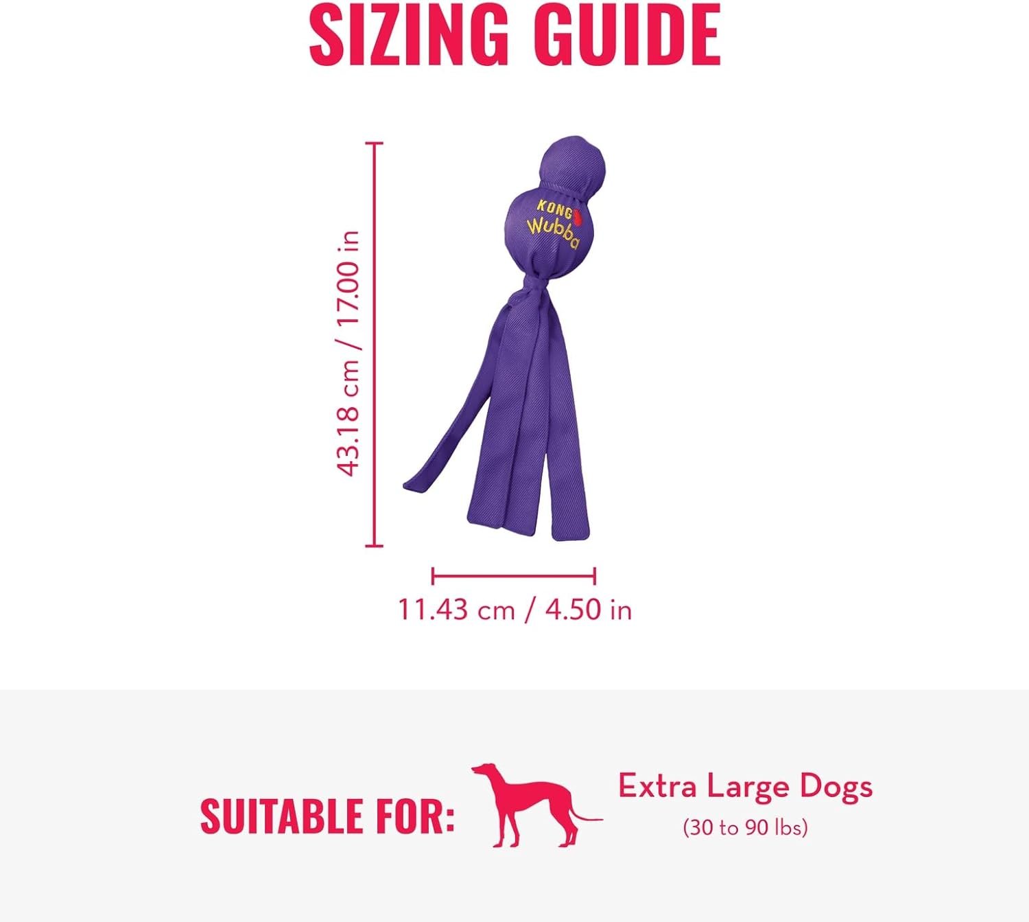KONG Wubba - Dog Toy for Tug of War & Fetch - Dog Supplies for Puppy & Dog Playtime - Outdoor & Indoor Dog Toy - for XL Dogs - Randomly Provided Color - Image 5