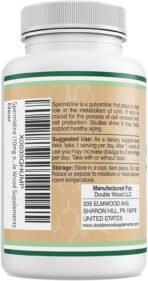 Spermidine Supplement (10mg of 99% Spermidine 3HCL - Third Party Tested) 120 Capsules - Over 100x More Potent Than Wheat Germ Extract for Cell Membrane, Telomere Health and Aging by Double Wood - Image 4