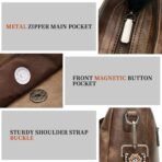 2PCS/Set Crossbody Bags Purses for Women,Vegan Leather Hobo Bags Wallet Set,Shoulder Handbags With 2 Adjustable Strap - Image 7