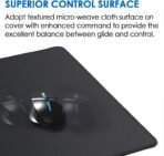 KTRIO Large Gaming Mouse Pad Desk Mat, Superior Micro-Weave Cloth for Precise Mouse Control, Non-Slip Rubber Base, Stitched Edges, Water-Resistant, for Gamer, Office & Home, 31.5" x 11.8" inches - Image 3