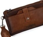 Wrangler Crossbody Wallet Purses Multi-function Card Holder Small Purse with Double Zipper - Image 5