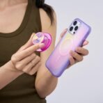 PopSockets Phone Grip for MagSafe, Magnetic Holder, Phone Stand - Ripple Iridescent Absinthe - Image 5