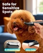 oneisall Dog Clippers with Double Blades,Cordless Small Pet Hair Grooming Trimmer,Low Noise for Trimming Dog's Hair Around Paws, Eyes, Ears, Face, Rump (Black) - Image 5