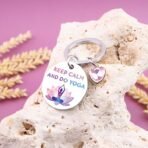 Meditation Yoga Keychain For Women Zen Birthday Christmas Appreciation Keychain For Yogis Wellness Coach Pilates Teacher Gifts - Image 5