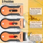 REXBETI Razor Blade Scraper Tool, 2 Pack Razor Scraper Set with Extra 80Pcs Razor Blades -30Pcs Metal and 50Pcs Plastic Blades, Cleaning Scraper Tool, Cooktop, Paint, Glass Scraper - Image 6