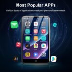 MP3 Player with Bluetooth and WiFi, 80GB Storage& Android OS, 4" Touch Screen Spotify Music&Video Player, Built-in Speaker, FM Radio, MP4 Player for Kids - Image 3