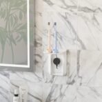 WALI Outlet Shelf Wall Holder, Bathroom Shelf up to 10lbs Standard Vertical Duplex Wall Organizer for Smart Home Decor Space Saving Power Tools, Toothbrush (OLS001-W), 1 Pack, White - Image 3