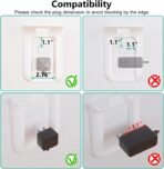 WALI Outlet Shelf Wall Holder, Bathroom Shelf up to 10lbs Standard Vertical Duplex Wall Organizer for Smart Home Decor Space Saving Power Tools, Toothbrush (OLS001-W), 1 Pack, White - Image 4