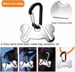 2PCS Dog Poop Bag Holder, Waste Holder for Dispenser Carrier, Hand Free Metal - Image 5