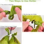 2PCS Dog Poop Bag Holder, Waste Holder for Dispenser Carrier, Hand Free Metal - Image 6
