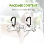 2PCS Dog Poop Bag Holder, Waste Holder for Dispenser Carrier, Hand Free Metal - Image 7