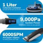 FurMe Original Pet Grooming Vacuum Kit - Cat & Dog Grooming Kit for Easy Pet Care at Home, Quiet & Safe Dog Hair Remover Machine with Brush, Clipper, Shedding & Cleaner Tools & 1L Canister - Image 5
