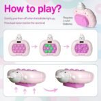 Blackma Fast Push Pop Game - Light Up Fidget Toy for Kids, Handheld Sensory Puzzle Game, Easter Christmas Birthday Gifts for 3-12 Year Old Boys & Girls (Rabbit) - Image 4