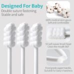 dearlomum Baby Tongue Cleaner, Newborn Toothbrush, 48PCS Disposable Infant Clean Mouth,Gauze Gum Cleaner Baby Oral Cleaning Stick Dental Care for 0-36 Month - Image 4