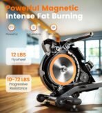 YOSUDA Magnetic/Water Rowing Machine for Home - Rower Machine Use with Bluetooth, App Supported, Rowing Machine for Beginners to Athletes, Comfortable Seat Cushion - Image 3