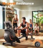 YOSUDA Magnetic/Water Rowing Machine for Home - Rower Machine Use with Bluetooth, App Supported, Rowing Machine for Beginners to Athletes, Comfortable Seat Cushion - Image 5