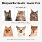 aumuca Undercoat Rake for Cats & Small/Medium Dogs – Deshedding Brush & Dematting Comb for Double-Coated Pets with Long or Short Hair, Matted Fur – Grooming Tool for Kitten, Puppy, Rabbit and Horse - Image 3