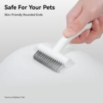 aumuca Undercoat Rake for Cats & Small/Medium Dogs – Deshedding Brush & Dematting Comb for Double-Coated Pets with Long or Short Hair, Matted Fur – Grooming Tool for Kitten, Puppy, Rabbit and Horse - Image 8