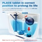 Vacplus Automatic Toilet Bowl Cleaner Tablets, Bathroom Toilet Tank Cleaner (12 PACK), VA-T165 - Image 3