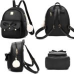 I IHAYNER Girls Bowknot 3-Pieces Fahsion Leather Backpack Backpack Purse for Women Rucksack for Ladies Shoulder Bag | Backpack Purse, Rucksack, for Ladies, Shoulder Bag, Backpack Purse, Rucksack - Image 3