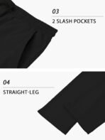 PLEPAN Men's Casual Cargo Pants Drawstring Hiking Workout Tactical Joggers Sweatpants for Men with Pockets - Image 7