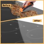 REXBETI Razor Blade Scraper Tool, 1 Pack Razor Scraper with Extra 157Pcs Razor Blades -7Pcs Metal and 150Pcs Plastic Blades, Cleaning Scraper Tool, Cooktop, Paint, Glass Scraper - Image 5