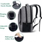 MATEIN Travel Laptop Backpack, Business Anti Theft Slim Sturdy Laptops Backpack Personal Item Bag, Water Resistant College School Computer Bag Gift for Men & Women Fits 15.6 Inch Notebook, Grey - Image 5