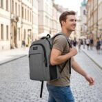 MATEIN Travel Laptop Backpack, Business Anti Theft Slim Sturdy Laptops Backpack Personal Item Bag, Water Resistant College School Computer Bag Gift for Men & Women Fits 15.6 Inch Notebook, Grey - Image 7