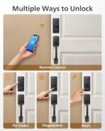 Philips Wi-Fi Smart Lock with Handle, Keyless Entry Keypad Door Lock with Handle, Front Door Deadbolt Set with WiFi Gateway, App Control, Fingerprint Unlock, PIN Code Unlock, Auto Locking - Image 3