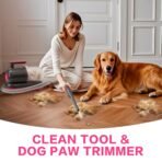 High-Suction Dog Grooming Vacuum for Small & Medium Dogs, Compact Hair Collection System for Regular Trimming & Maintenance, Strong Suction, Low-Mess Indoor Grooming - Image 4