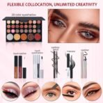 Makeup Kit For Women Full Kit Eyeshadow Eyeliner lipgloss, Lipstick Makeup brushes Mascara Eyebrow pencil Concealer Face Powder Primer make up Set For Girls Beginners - Image 4