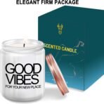 House Warming Gifts New Home, New Home Gifts, Good Vibes Candle, New House Essentials Best Presents for Women Couple Friends - Lavender Candles - Image 3