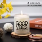 House Warming Gifts New Home, New Home Gifts, Good Vibes Candle, New House Essentials Best Presents for Women Couple Friends - Lavender Candles - Image 5