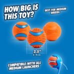 Chuckit! Dog Balls - Interactive Dog Toys, High-Bounce Fetch Ball, Ultra and Rugged Balls, Durable - Size Medium, 2.5-inch Diameter, Set of 3 - Image 4