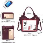 soperwillton Purses for Women Large Shoulder Handbag Tote PU Leather Hobo Crossbody Bag Ladies Wallet Set 4pcs - Image 5