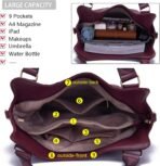 soperwillton Purses for Women Large Shoulder Handbag Tote PU Leather Hobo Crossbody Bag Ladies Wallet Set 4pcs - Image 6
