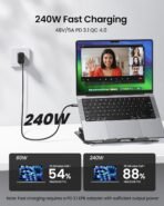 Silkland USB C Monitor Display Cable 3.3FT 4K@144Hz/60Hz, 8K USB C 3.2 Gen 2x2 Video Cable, 20Gbps Data Transfer, 240W PD Charging, Type C Compatible for iPhone 17, MacBook, CarPlay, Portable Monitor - Image 5