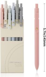 Ddaowanx Gel Pens, 6 Pcs 0.5mm Quick Dry Black Ink Pens Fine Point Smooth Writing Pens, Cute Office School Supplies Gifts for Women - Image 3